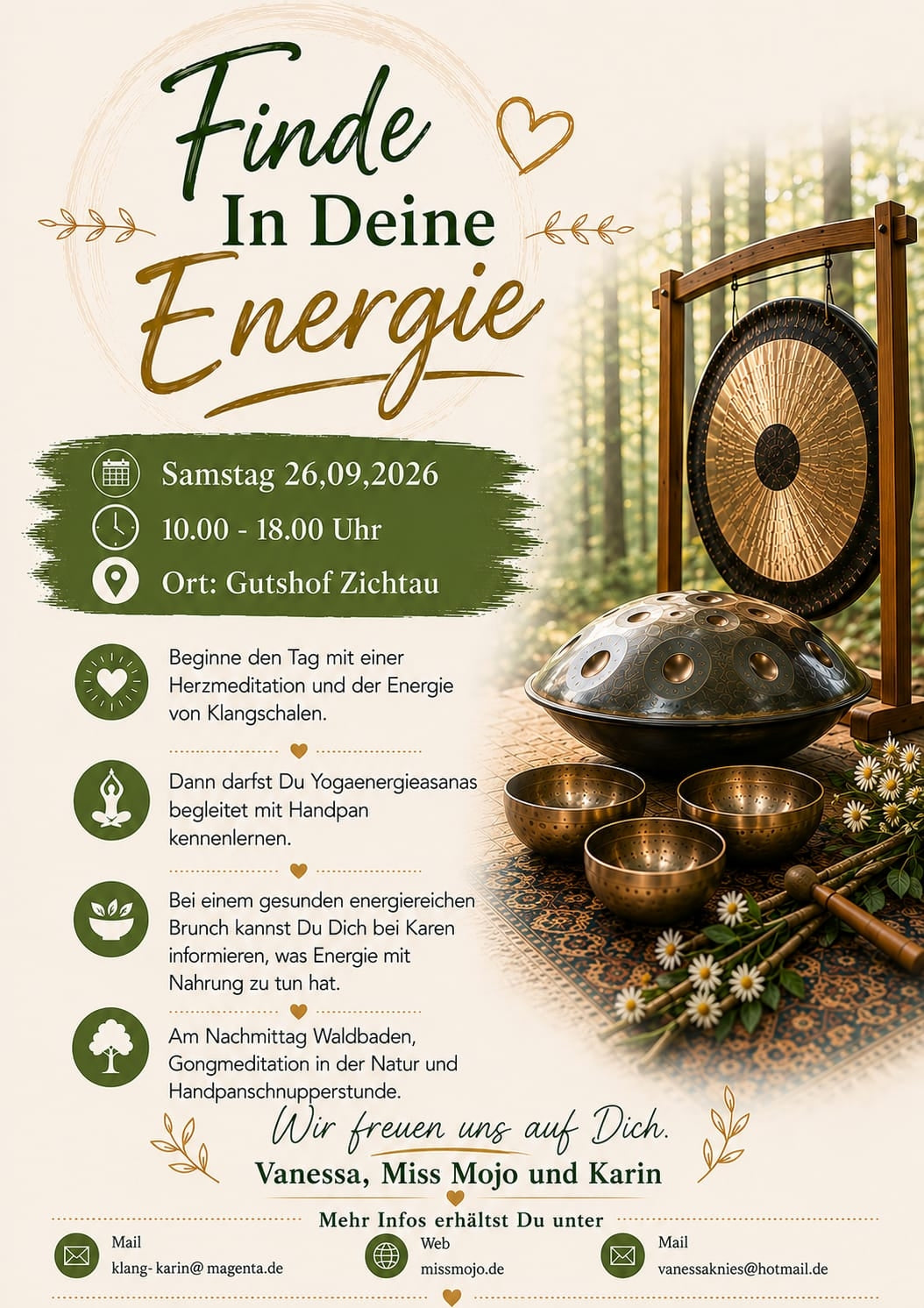 39638 GARDELEGEN-ZICHTAU: Klang-Retreat "Finde in deine Energie"